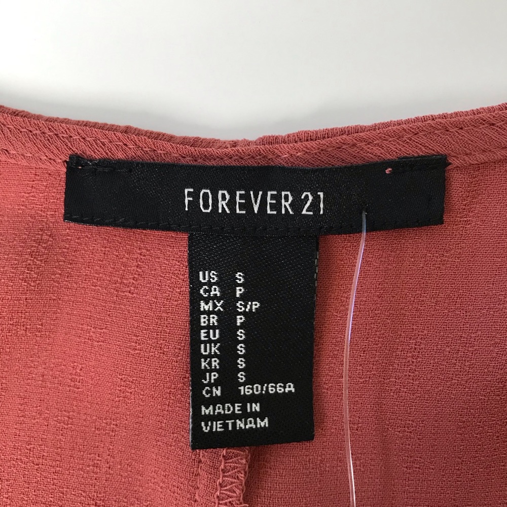 NWT Forever 21 Lace Up Long Sleeve Romper - Picture 7 of 11